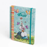 Cahier à spirale A5 élastique à paillettes Diddl