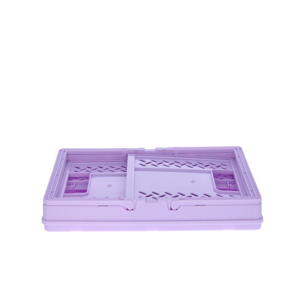 Caisse de rangement pliable en plastique violet Roodoudou - Le petit Souk