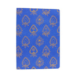 Carnet de notes cœurs ex-voto bleu