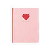 Lined notebook I Large I Heart 