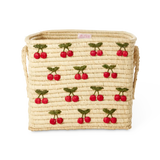 Carré Raphia kosár - Természetes - Kis cseresznye egész formatervezés