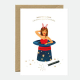 Golden Magical Birthday Greeting Card