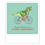 Carte postale - Format Polaroide - Joyeux anniversaire vieux dinosaure