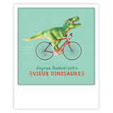 Cartolina - formato polaroide - buon compleanno vecchio dinosauro