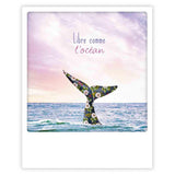 Carte postale - Format Polaroide - Libre comme l'océan