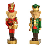 Polybär-Nussknacker, 2 Stück, mehrfarbig (L/H/T) 4x16x4cm