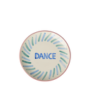 Ceramic Cake Plate with Hand-painted DANCE