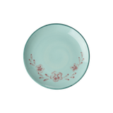 Ceramic Cake Plate with Hand-painted Flower Vine