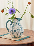 Ceramic Flower Jug in Green - 4,5 L.