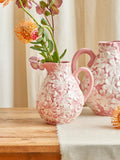 Ceramic Flower Jug in Perfect Pink - 2,4 L.