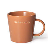 Ceramic tea cup DADDY COOL terracotta 350 ml