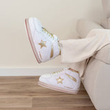 Chaussures de maison Giant avec botte haute et étoile dorée