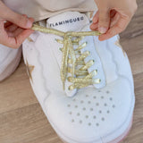 Chaussures de maison Giant avec botte haute et étoile dorée