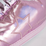 Chaussures de maison géantes roses holographiques