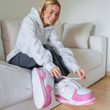 Chaussures de maison unisexes roses SMILES