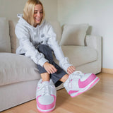 Chaussures de maison unisexes roses SMILES