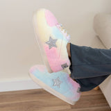 Chaussures d'intérieur en peluche géantes multicolores