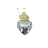 Cœur disco Ex-voto argenté