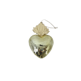 Cœur disco Ex-voto doré