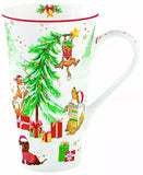 Coffret 1 Mug Geant En Porcelaine Fine 60 Cl Christmas gang