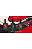 Holiday box of 3 Green FLASH varnishes + glitter - LED