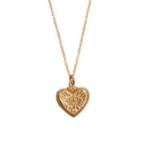 Gold Plated Exploded Heart Necklace