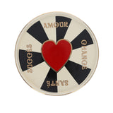 Coupelle en céramique rayée dorée - La bonne aventure