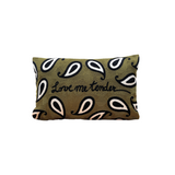 Coussin Influence bandana kaki 30x50cm