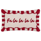 Coussin Touffeté Candy Fa La La Rouge/Blanc: Rouge/Blanc / Garni en polyester / 30 x 50 cm
