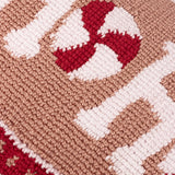 Coussin Touffeté Candy Ho Ho Ho Rose/Rouge: Rose/Rouge / Garni en polyester / 30 x 50 cm