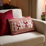 Coussin Touffeté Candy Ho Ho Ho Rose/Rouge: Rose/Rouge / Garni en polyester / 30 x 50 cm