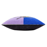 Coussin à boucles All Eyes On You, lilas/bleu: Lilas/bleu / Garni en polyester / 45 x 45 cm