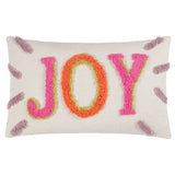 Coussin capitonné en coton Joy rose: Rose / Garni en polyester / 30 x 50 cm