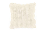 Cuscino (pieno) pelliccia di coniglio a bolle - 45x45cm, avorio