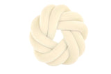 Cushion (filled) knot ivory 30x30x7cm