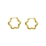 Cassiopée gold plated creoles