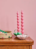 Curved Candles in Pink Color - 10HR - 2-pack