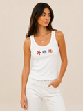 Camiseta sin mangas color coral