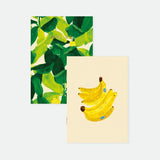 Duo notebook A6 I Beverly Hills Bananas Leaves