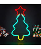 NEON EFFECT LIGHT SIGN - IT'S A SIGN - XMAS TREE