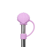 Embout pour paille - cup isotherme inox - coquillage - lavande