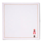 Embroidered napkins nutcracker white 45cm Pack of 2