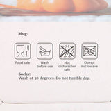 Ensemble de mugs et chaussettes en forme de citrouille d'automne et d'automne