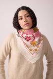 FOULARD LAINE WINTER BLOOM BRONZE