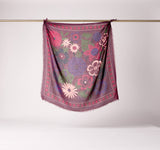 FOULARD LAINE WINTER BLOOM FIGUE