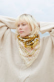 FOULARD TWILL DE COTON BRONZE INDIENNES