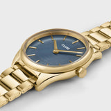 Féroce Mini Watch Steel, Blue Pearl, Gold Colour