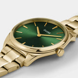 Féroce Petite Watch Steel Green, Gold Colour