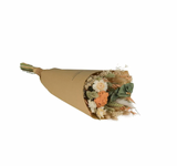 Fleurs séchées - Petit bouquet champêtre - Abricot