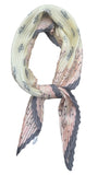 Foulard 70 x 70 cm I Bandana plissé I Rose